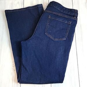 Liz Claiborne Jackie bootcut dark blue denim jeans Size 14